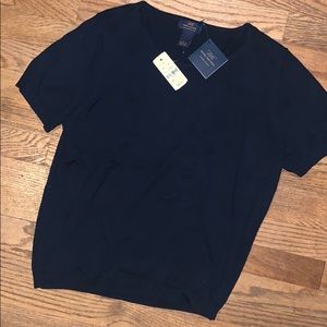 Brooks Brothers Navy Blue cotton dress tee